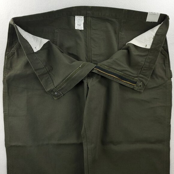 Carhartt Vintage Washed Duck Work Dungaree Carpenter Pants "50x30" Real 49x30 NW - Picture 11 of 14